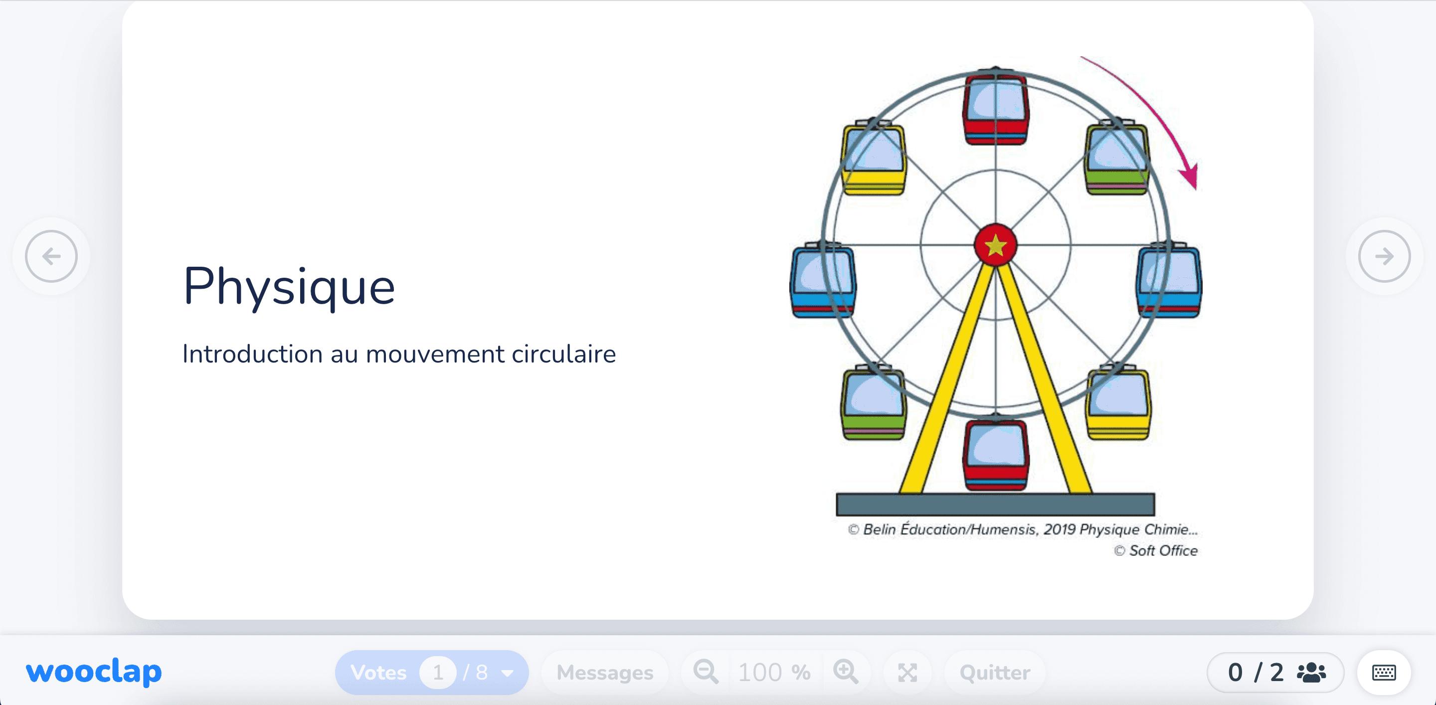 Introduction au mouvement circulaire