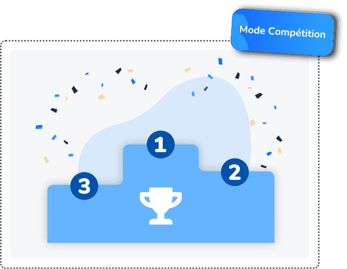 Mode compétition est parfait pour la gamification de vos fomations