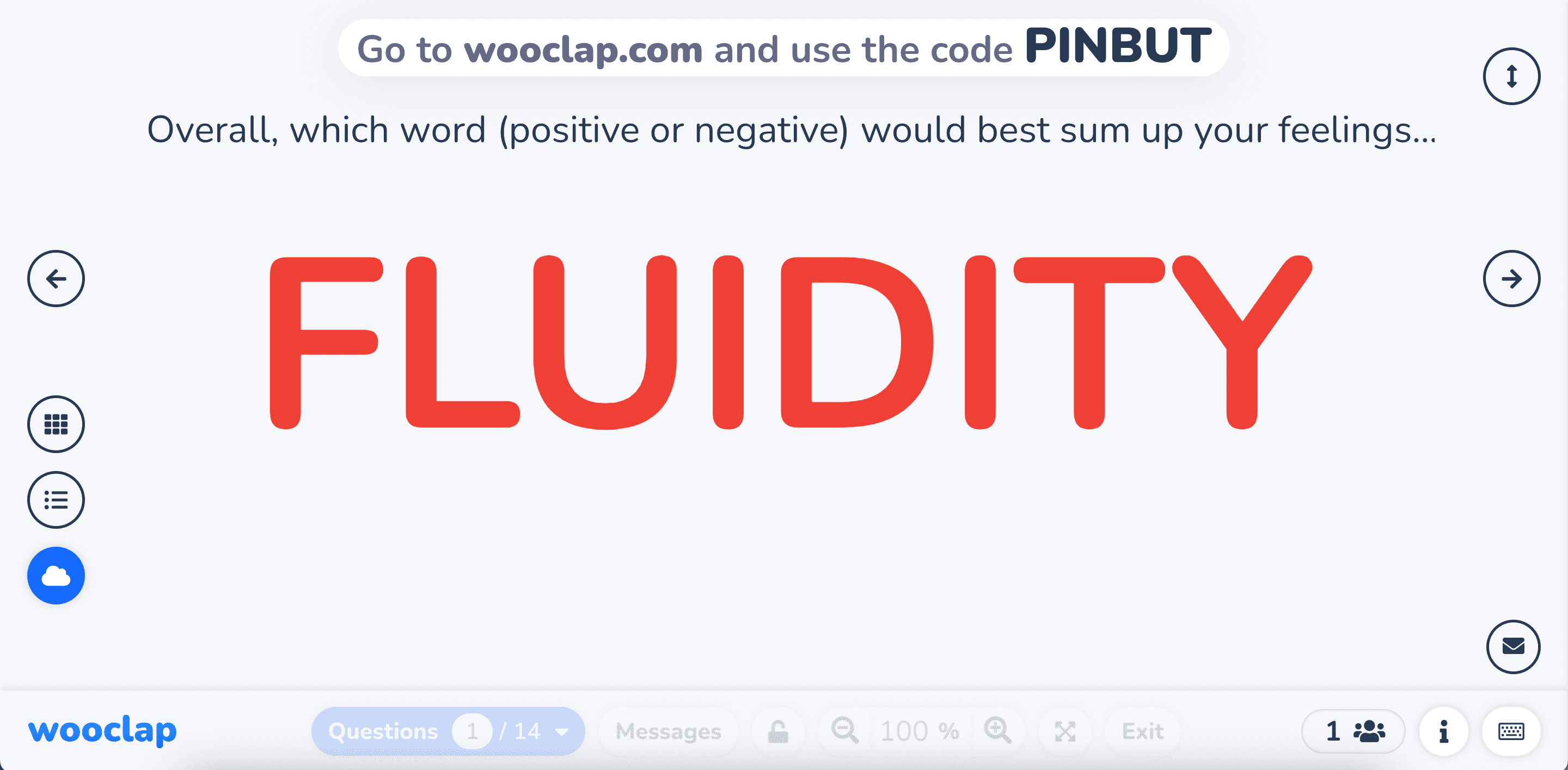 Overall, which word (positive or negative) would best sum up your feelings about the management of this project?