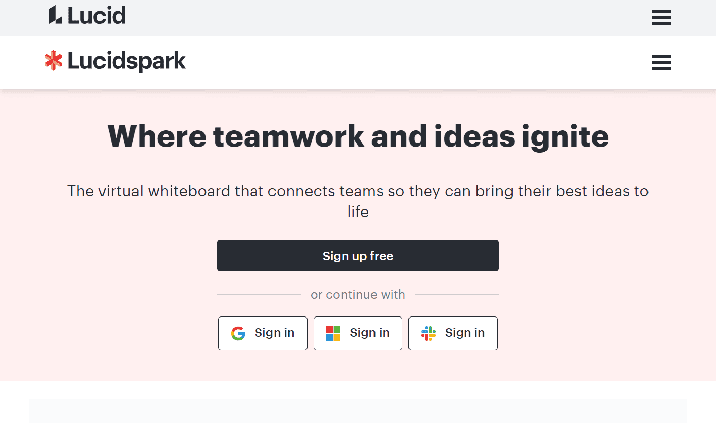 Lucidspark homepage