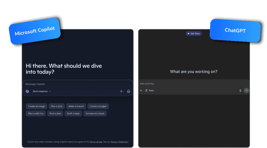 ChatGPT et Microsoft copilot pour faire des quiz
