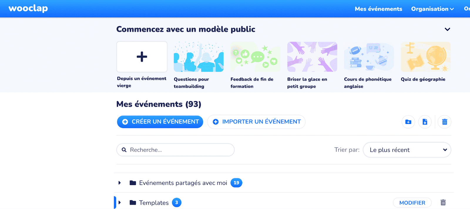 Modèles depuis page Wooclap 