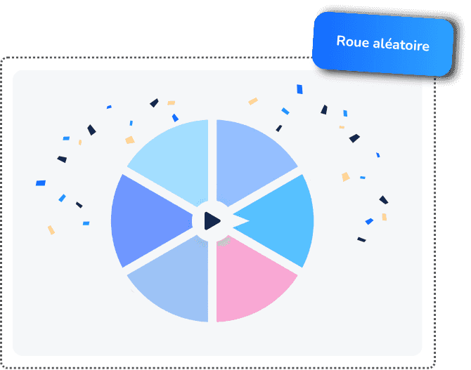La roue aléatoire de Wooclap est idéale pour la gamification de vos formations