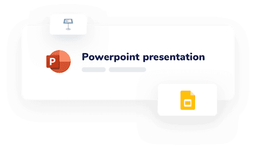 white insert question into powerpoint presentation