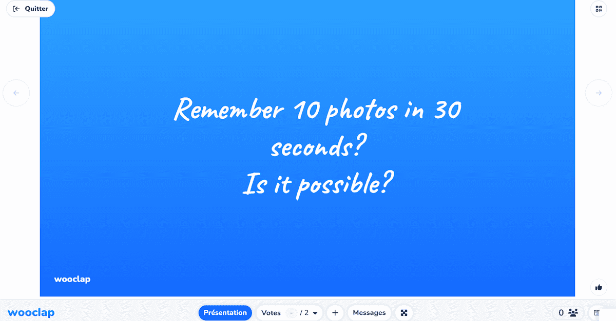 Rember 10 photos in 30 seconds? Is it possiblle? 