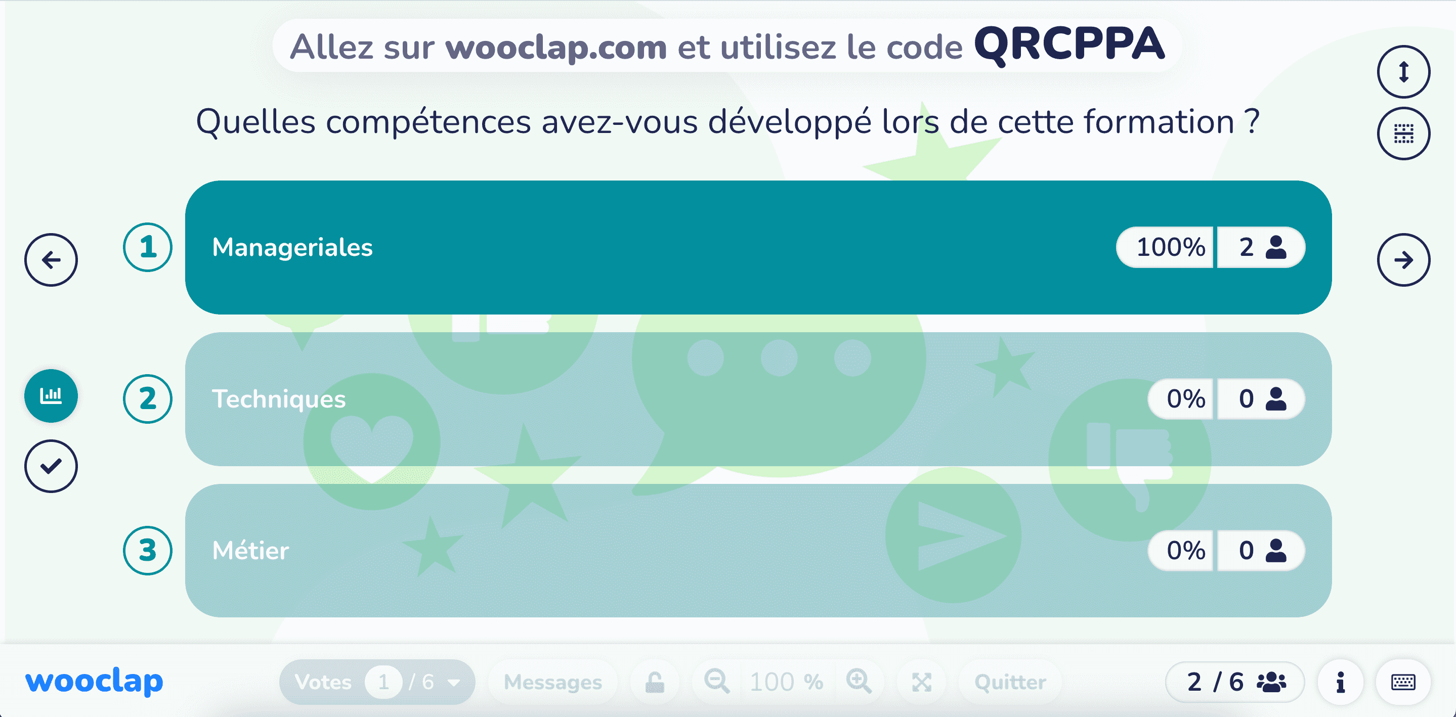 Quelles compétences avez-vous développé lors de cette formation ?
