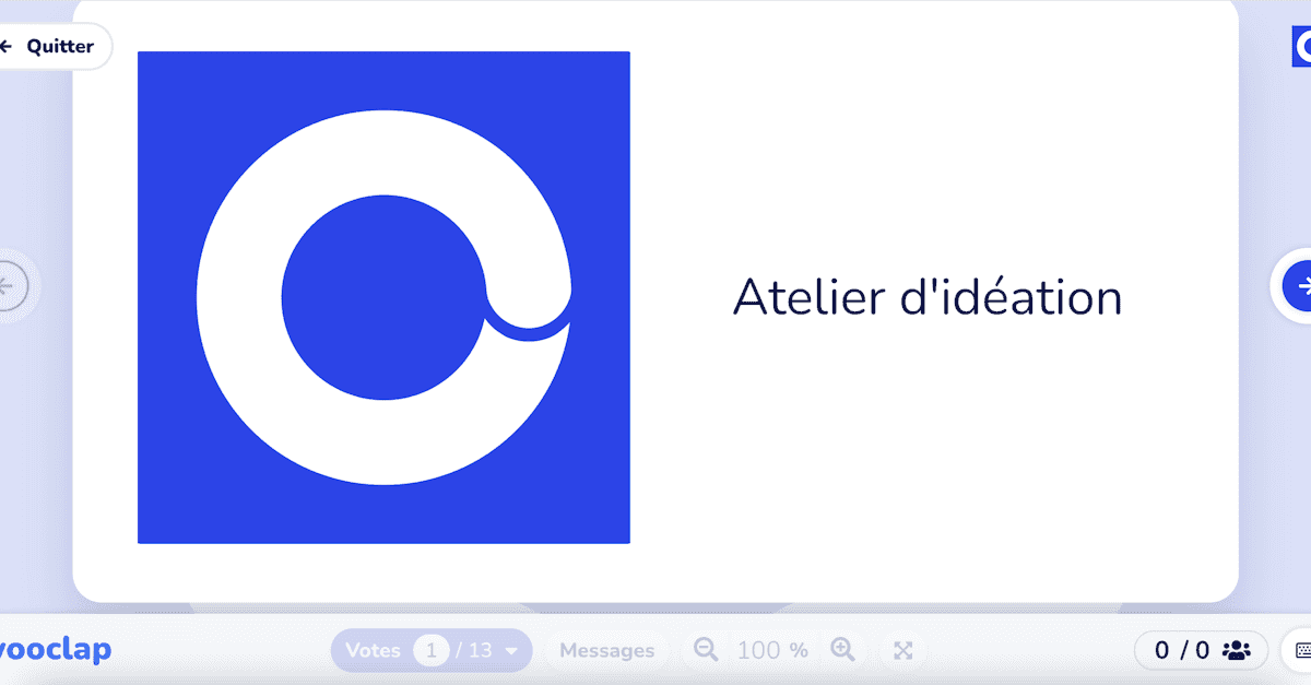 Atelier d'idéation
