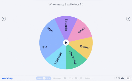 wheel for training