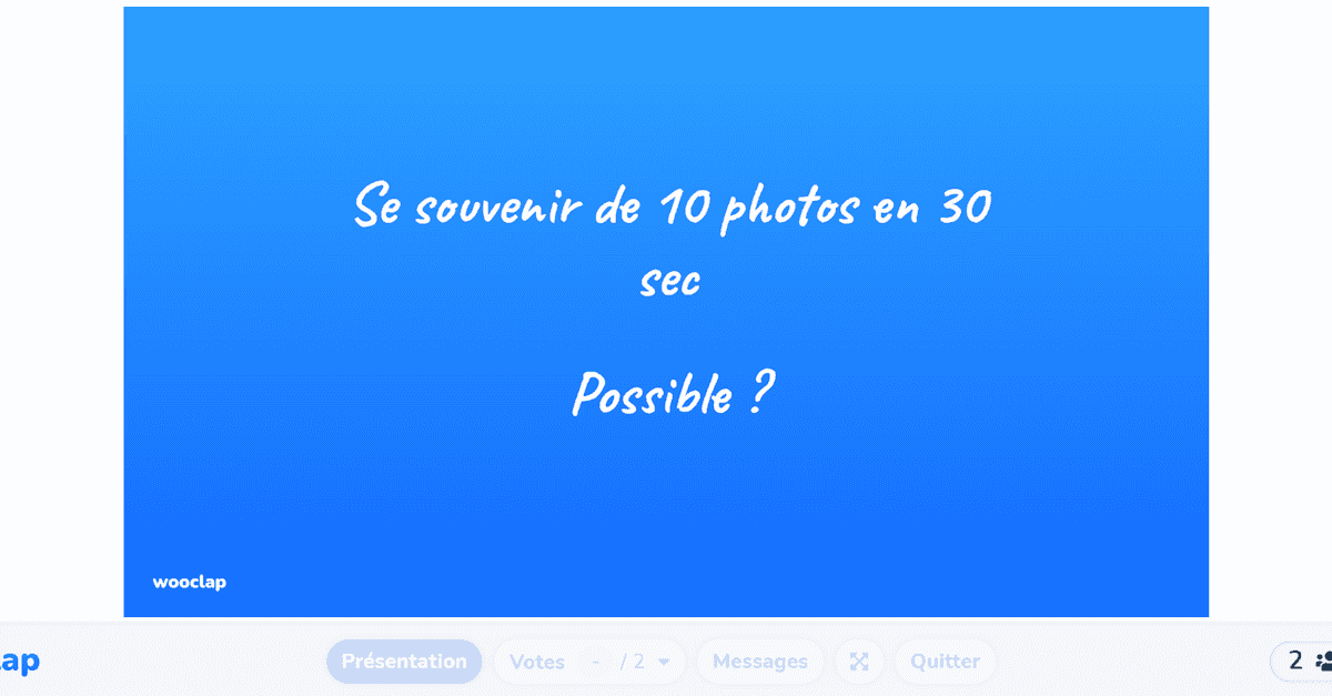 se souvenir de 10 photos en 30 secondes - possible ?