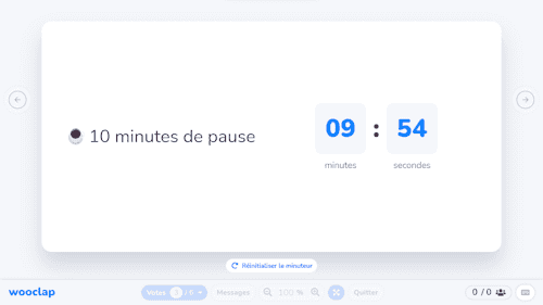 Minuteur - 10 minutes de pause