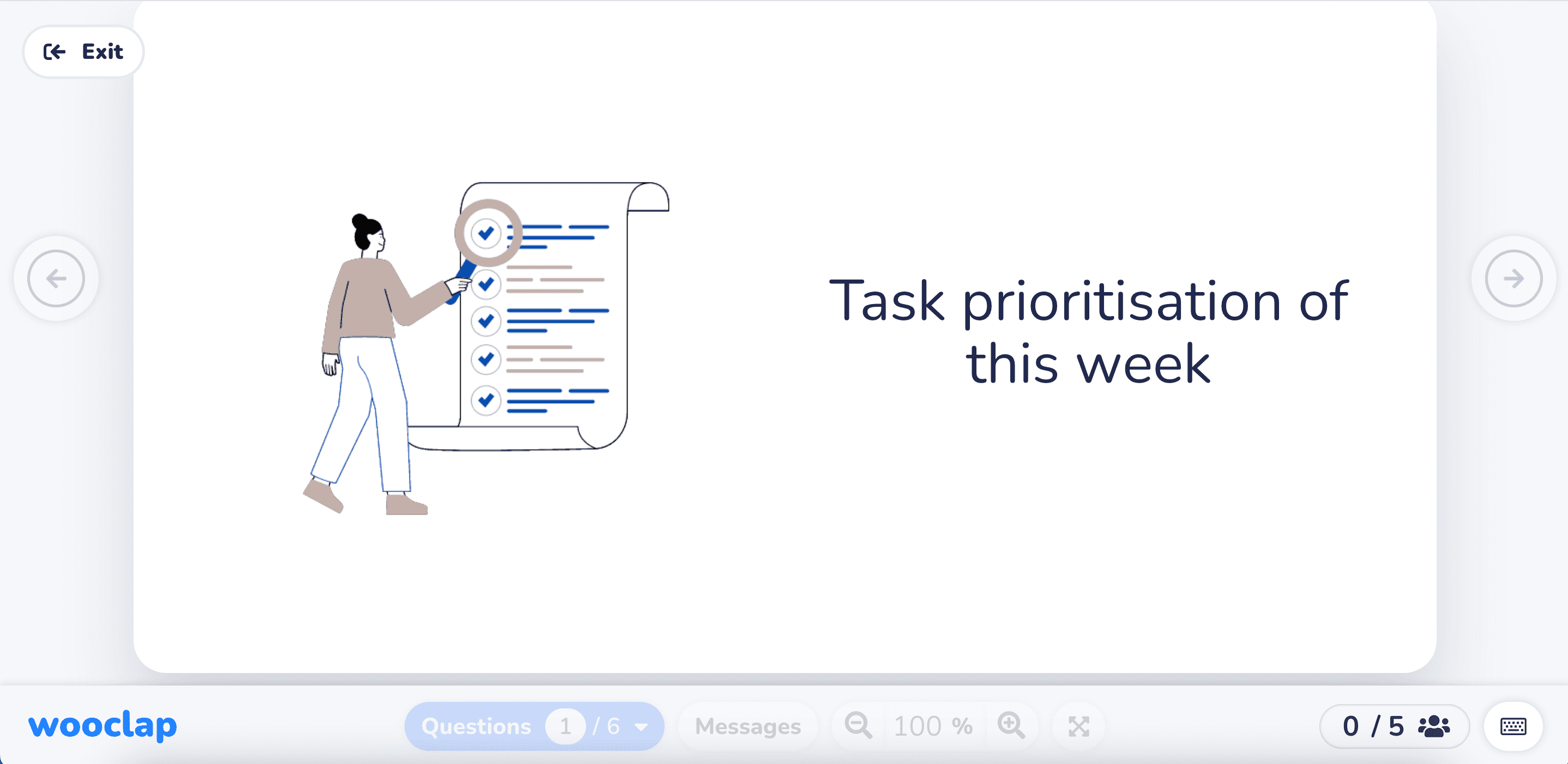 Task prioritisation of this week
