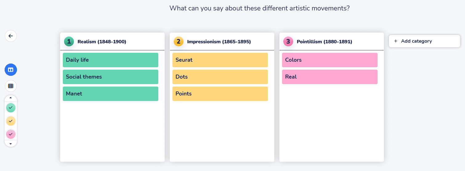 Wooclap’s question types include a unique question for brainstorming
