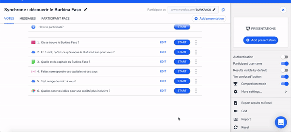 Wooclap theme editor showing how you can design your own theme and customize the engagement hub.