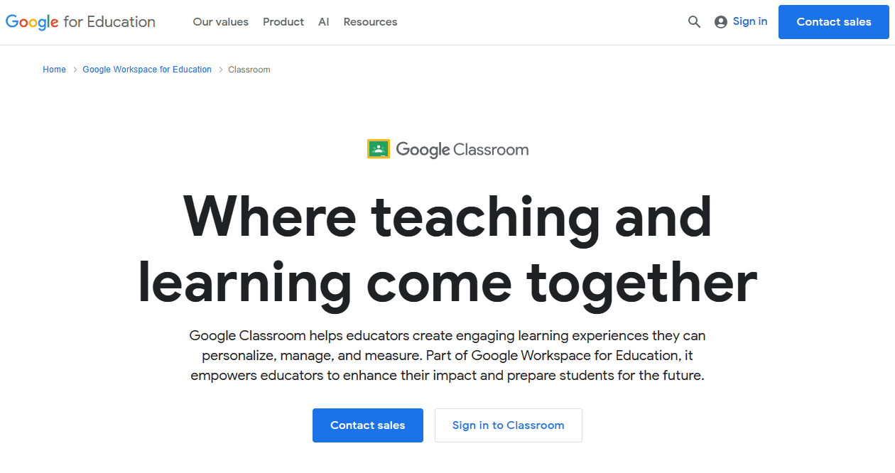 Google Classroom lets educators create engaging, personalized learning experiences that can be personalized, managed, and measured.