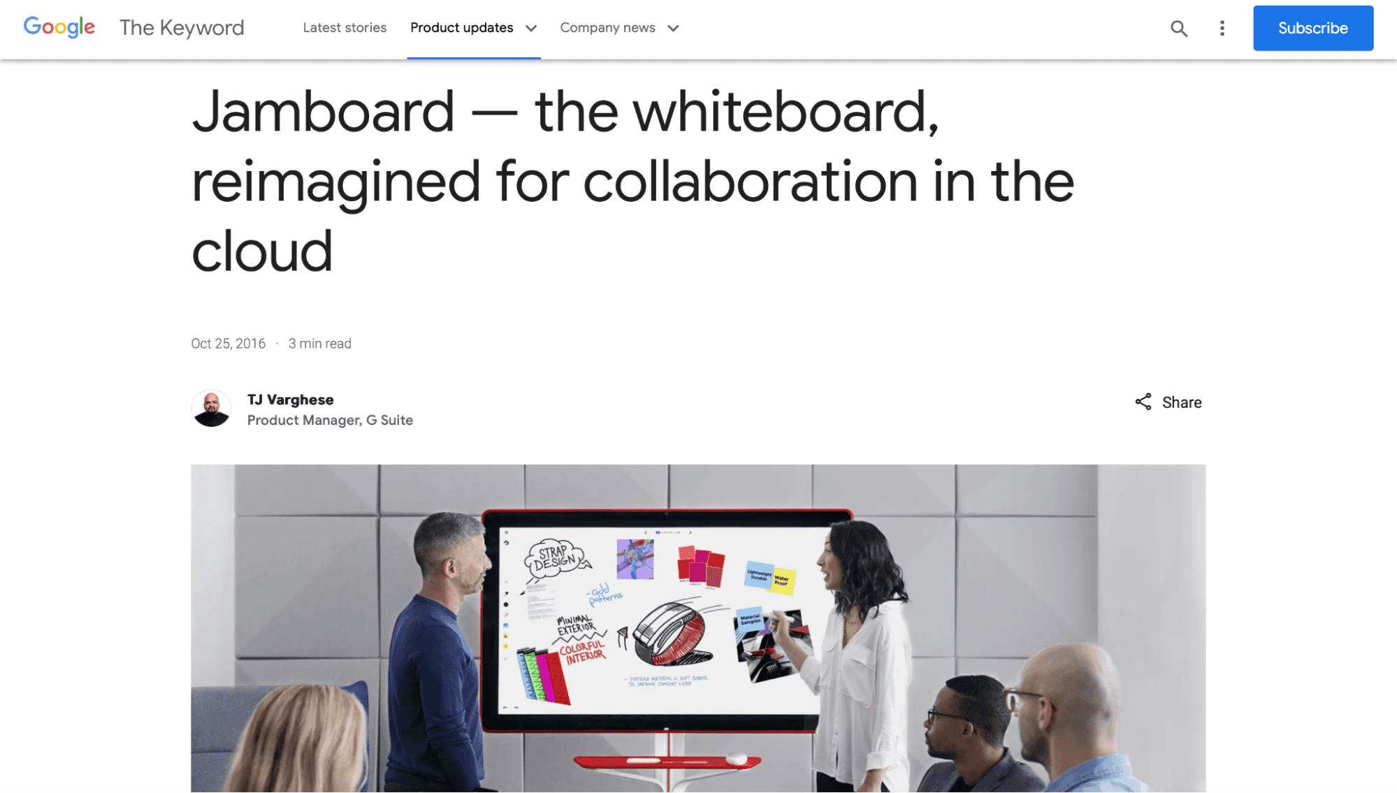 Whiteboard Jamboard 