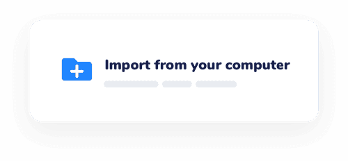 import from your computer