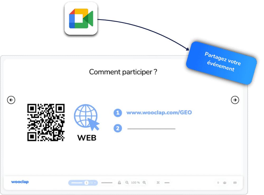 Diffusez vos quiz et sondages dans Google meet 