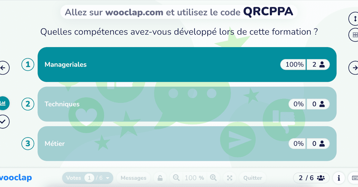 Quelles compétences avez-vous développé lors de cette formation ?
