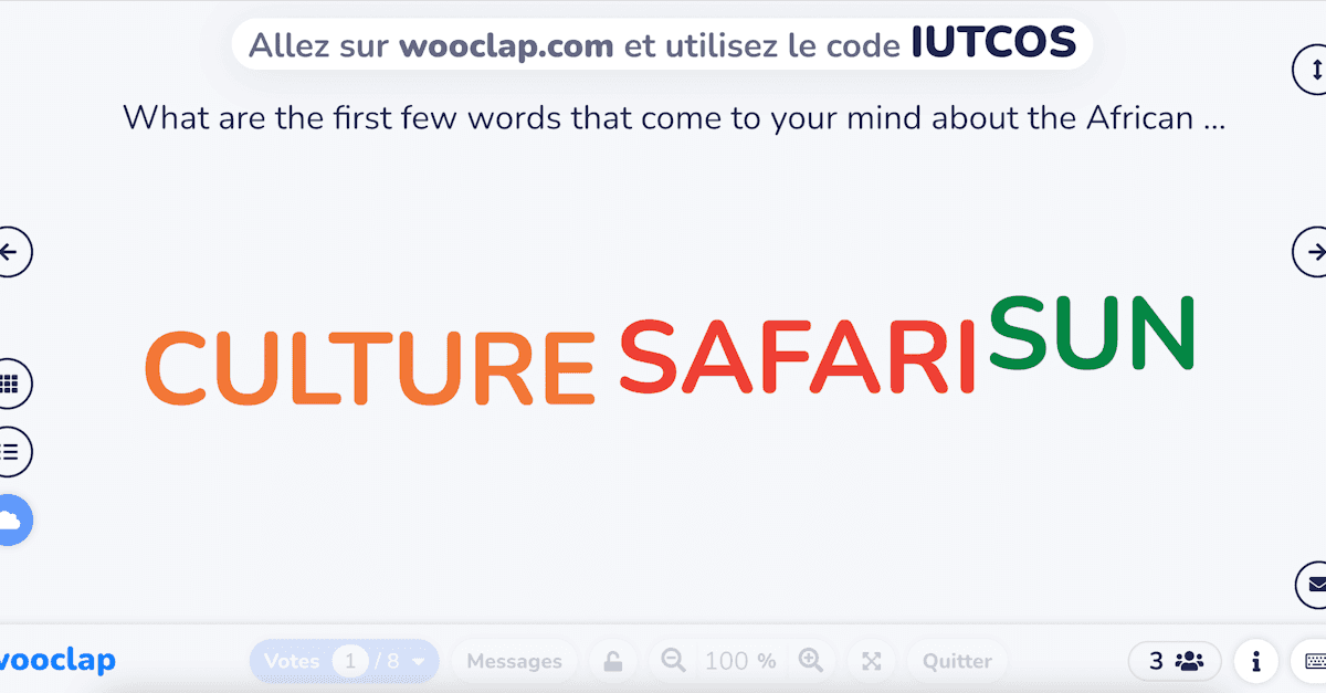 What are the first few words that come to your mind about the African continent?